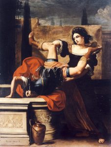 Timoclea Kills the Captain of Alexander the Great by Elisabetta Sirani (1659)
